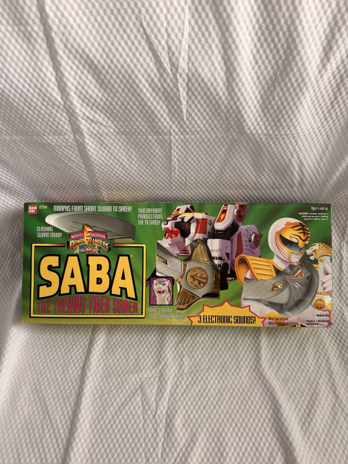 Bandai Mighty Morphin Power Rangers Saba The Talking Tiger Saber VTG 3 Sounds
