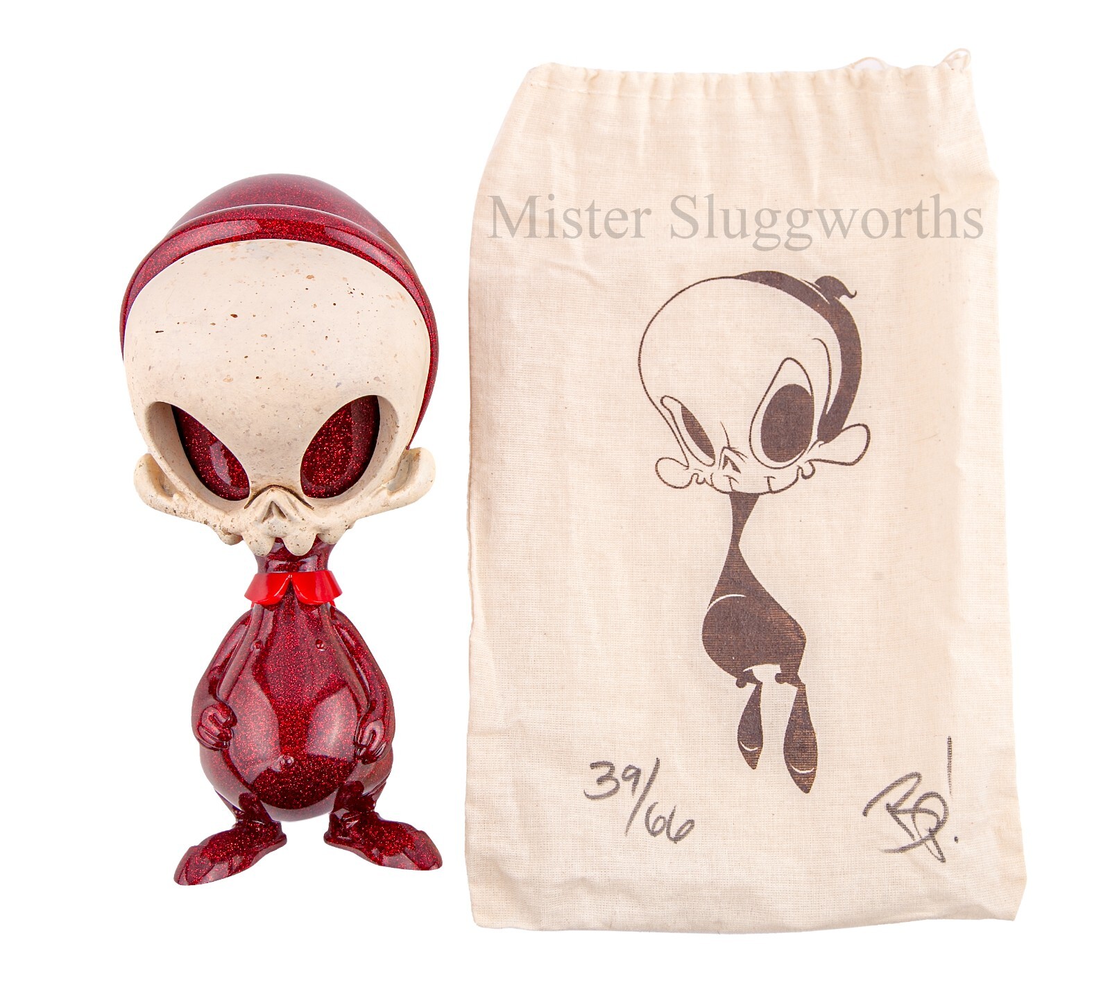 NEW DCON 2013 LUCKY DEVIL 9” SKELVE ART SCULPTURE Gothic Sofubi Kaiju Halloween