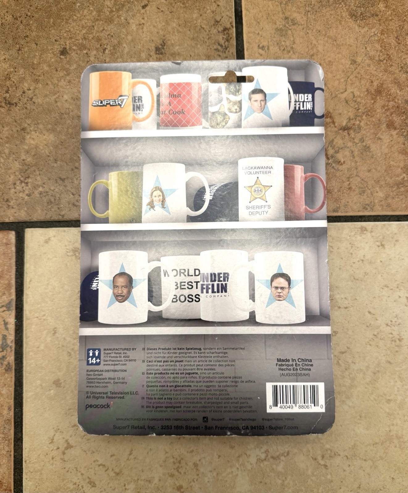 Super7 The Office Florida Stanley ReAction Figure Dunder Mifflin Paper Company