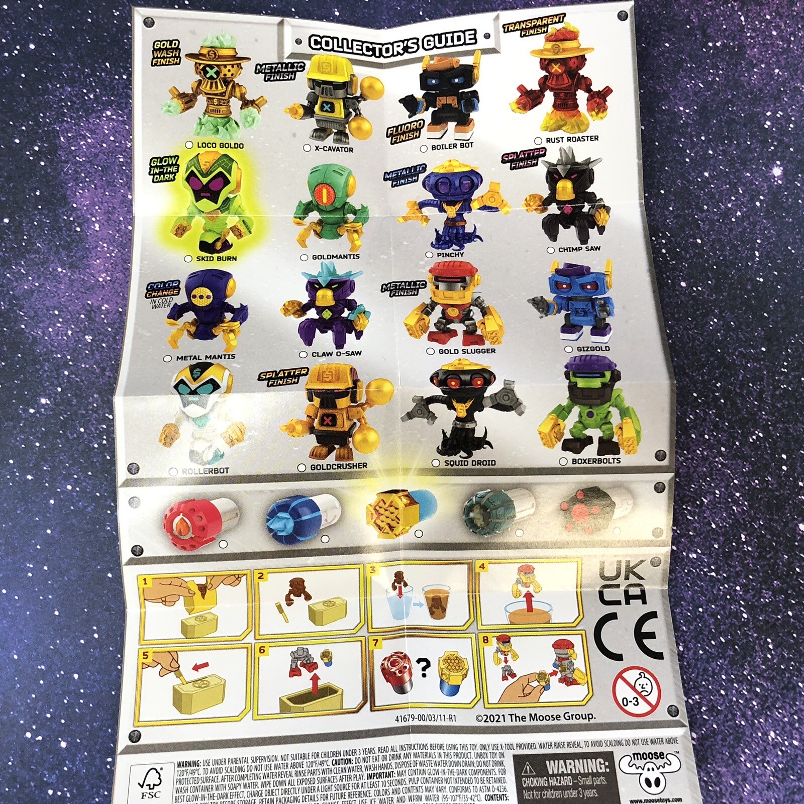 Treasure X Robots Gold Mini Bot- SKID BURN