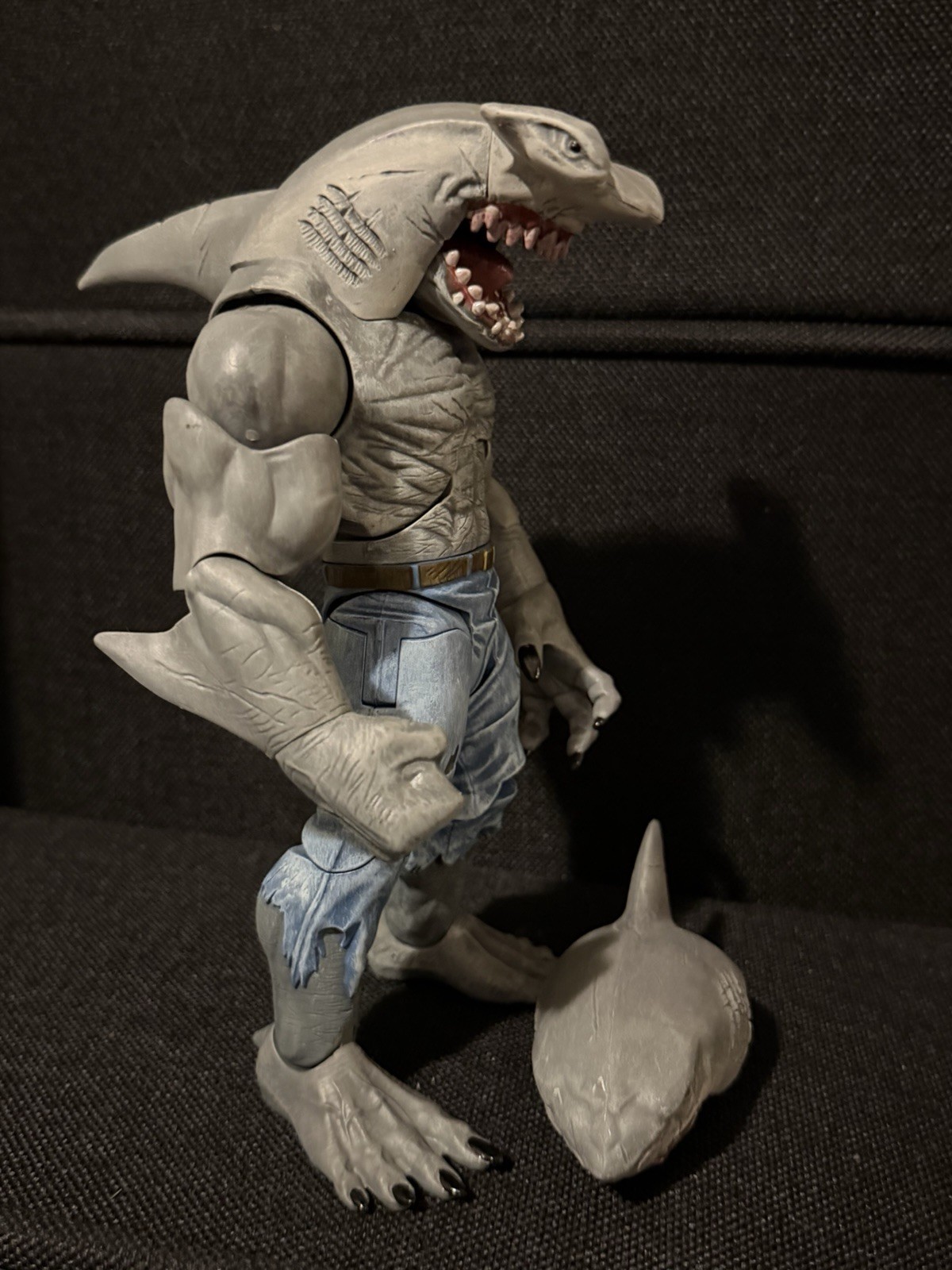 King Shark DC Multiverse Build A Figure BAF CNC 100% Complete with Hammerhead 9&Prime;