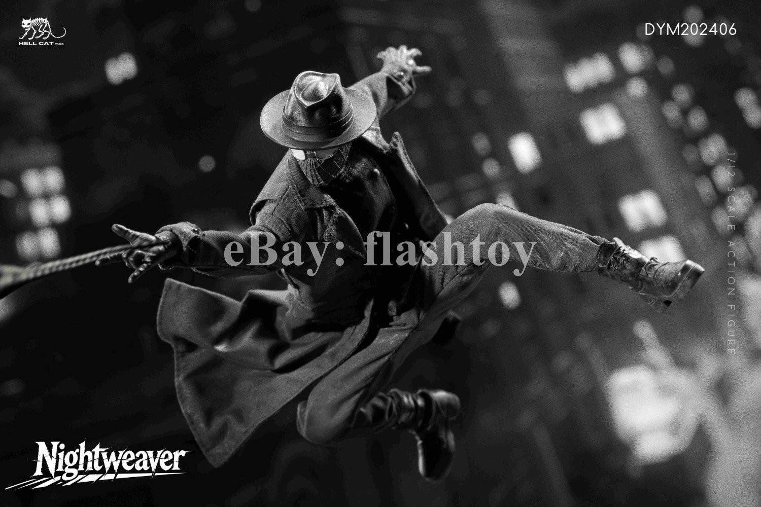 Presale Hell Cat DYM202406B 1/12 Spider Noir Action Figure Black & White Ver.