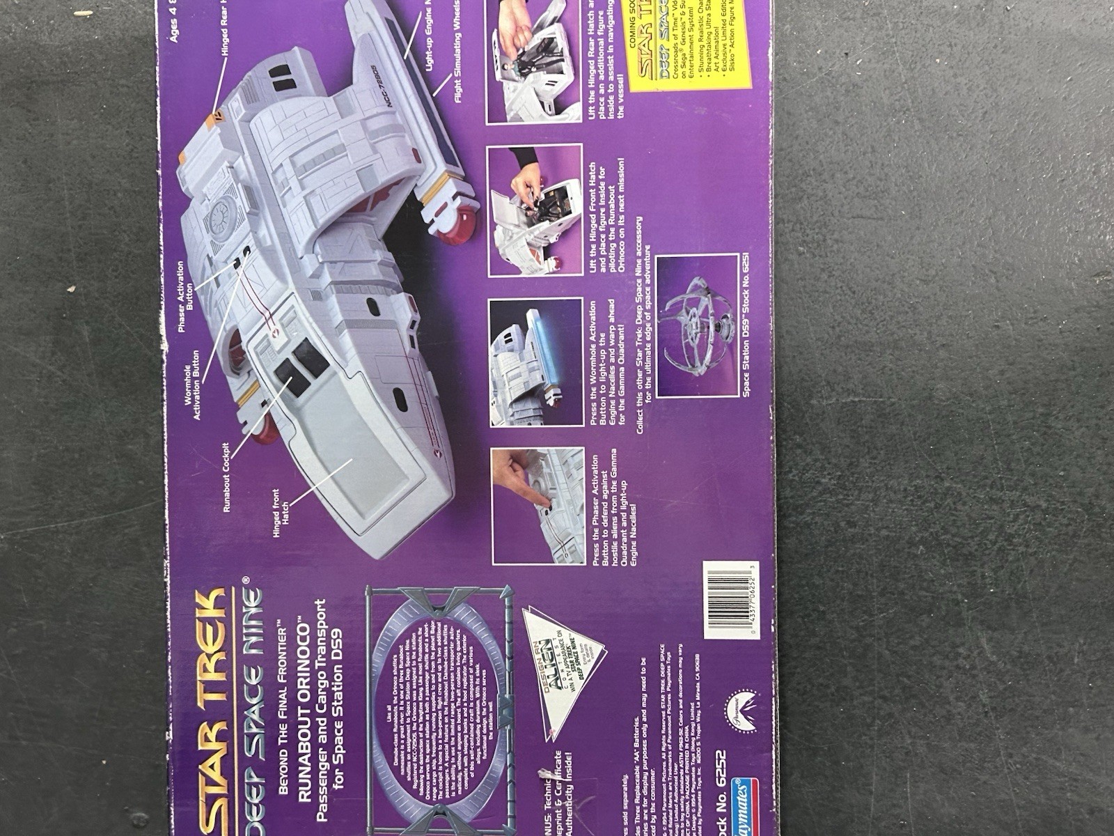 « Star Trek Deep Space Nine” Runabout Orinoco vehicle for 5” Playmates Figure New