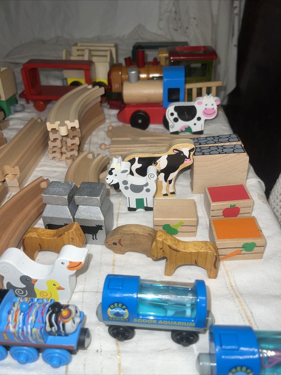 Thomas And Friends Multicolor Train Mixed Lot Wooden Track Figures Accessories