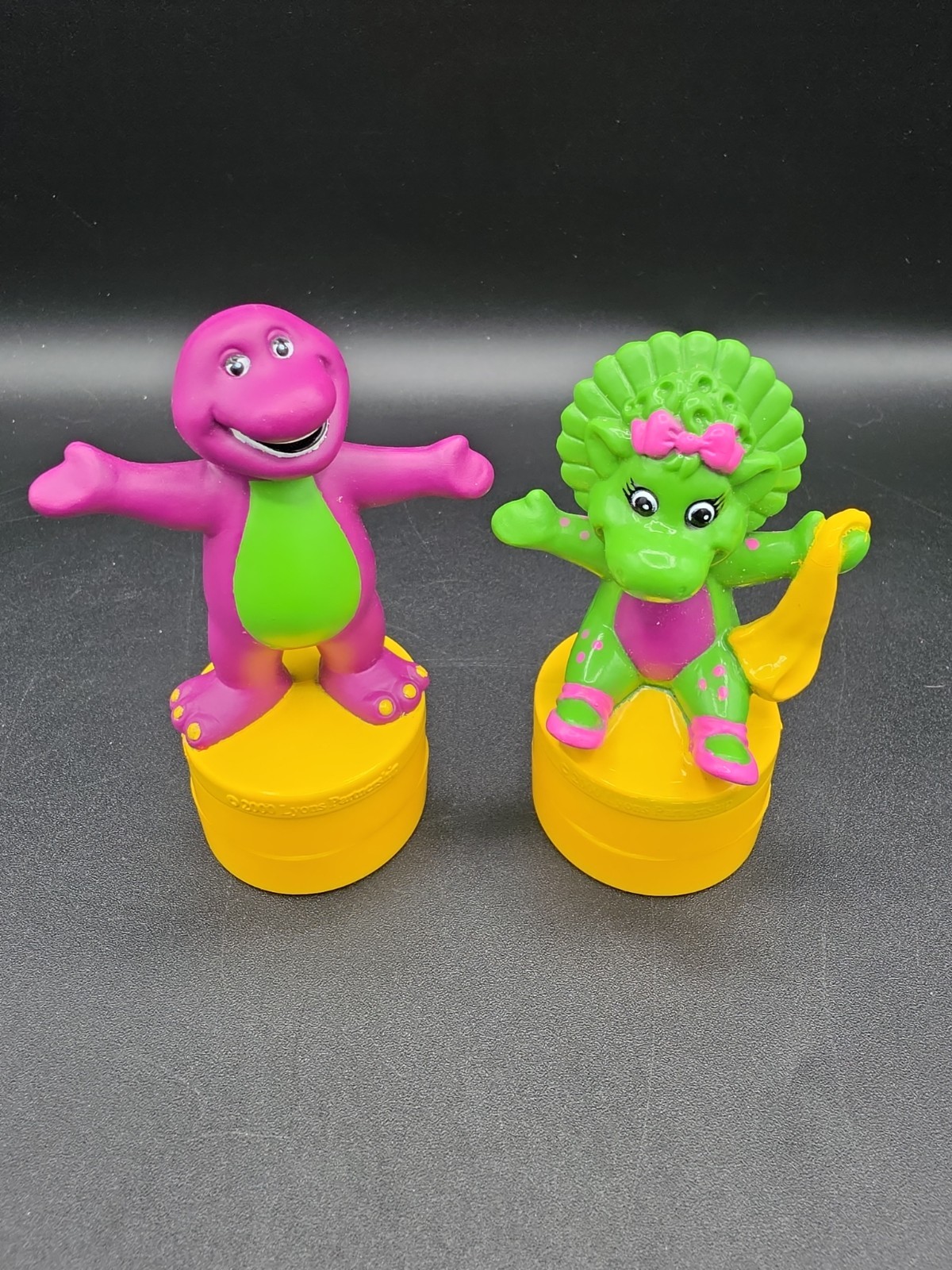 Barney the Purple Dinosaur & Baby Bop Stampers – 2000 Lyons Partnership DecoPac
