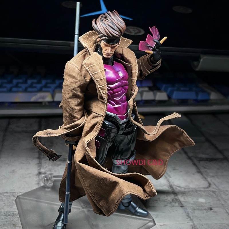 1/12 Custom Painted Gambit Head Carving For 6 »Mafex ML Action Figure(No Figure)