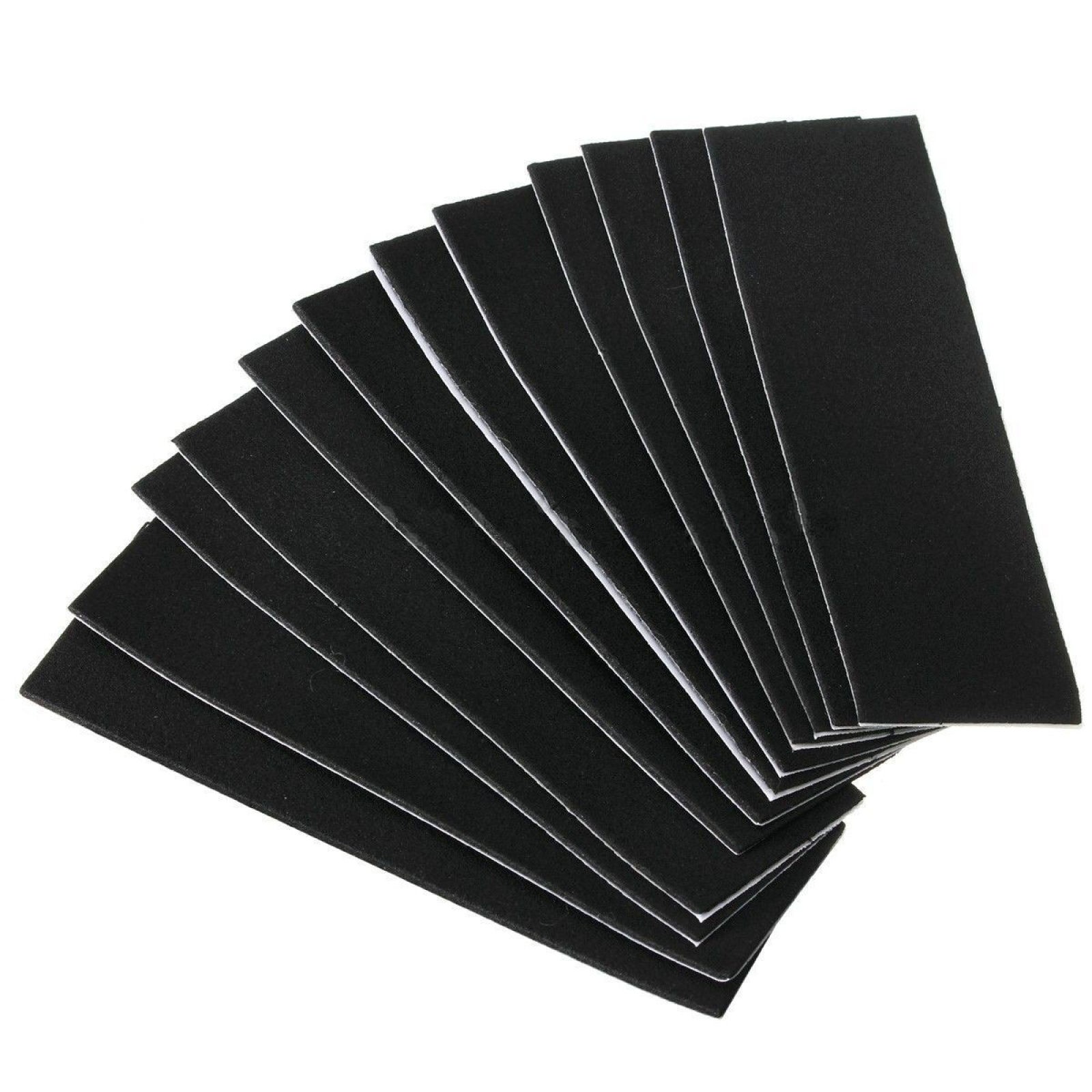 12pcs Self-Adhesive Wooden Fingerboard Deck Grip TapeStickers Skateboard E