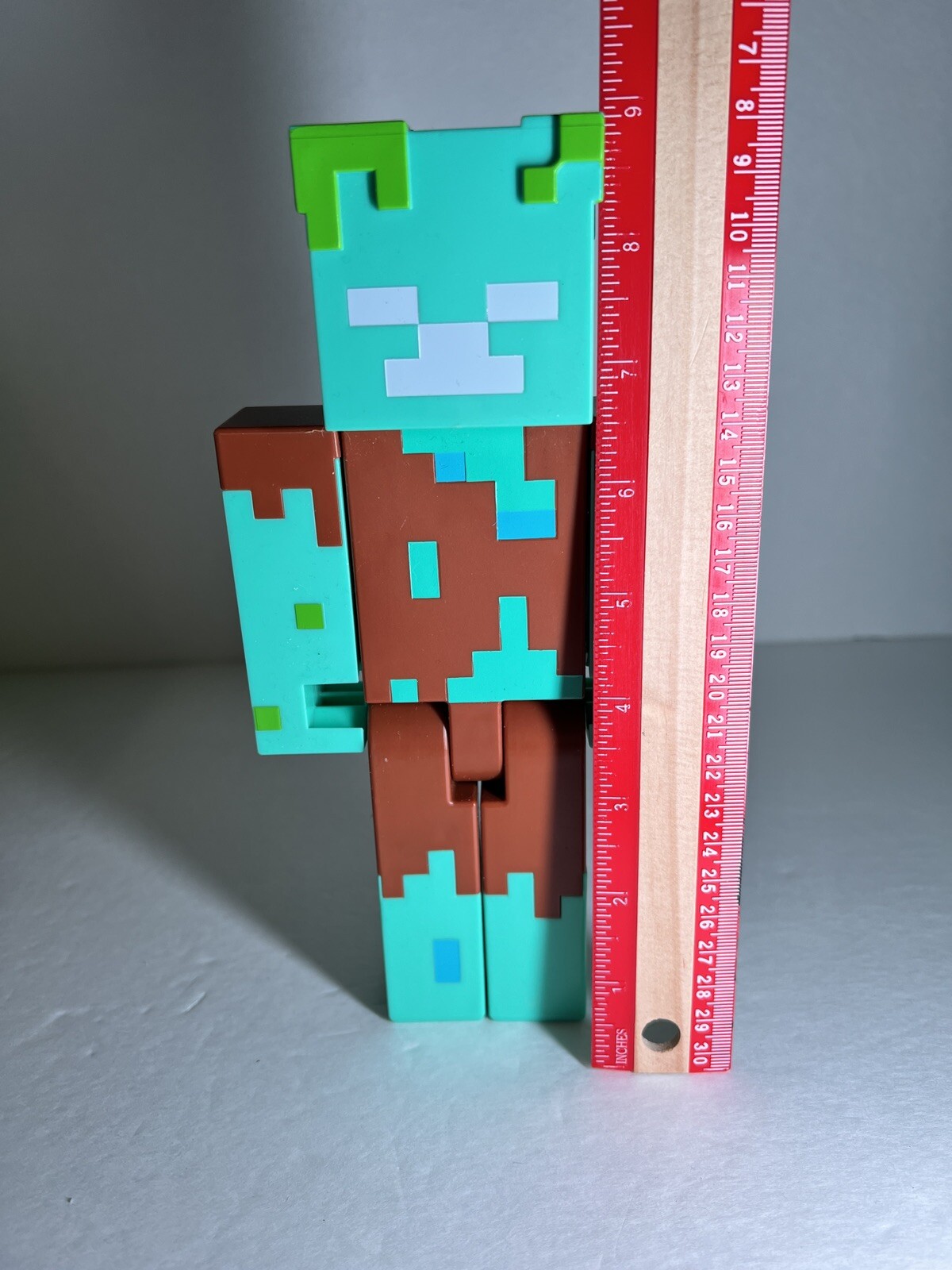 USED Mattel Minecraft Large Scale Action Figure: Drowned 8.75 inches Tall