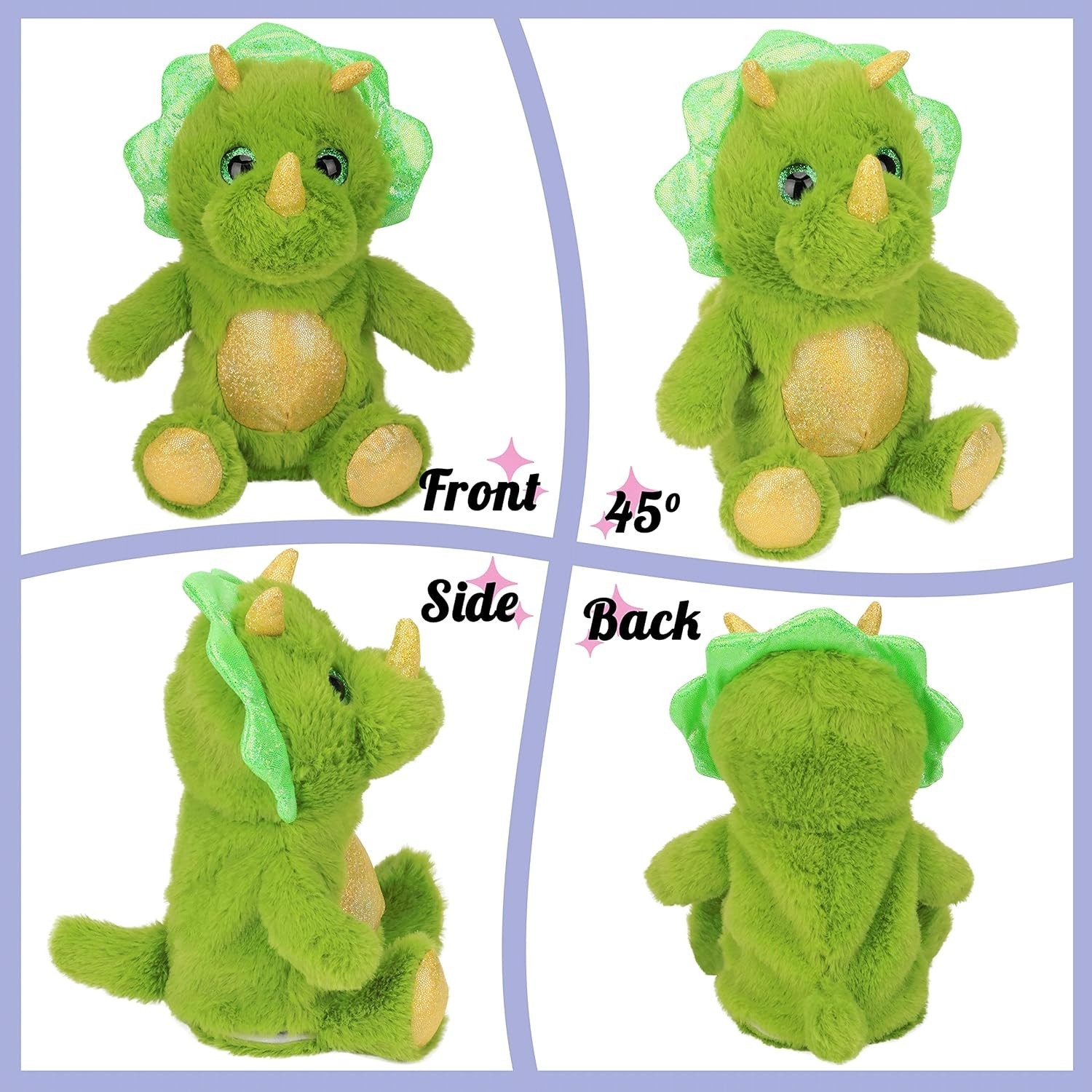 Talking Plush Dinosaur: 8-Inch Animated Toy that Engages Imagination and Speech