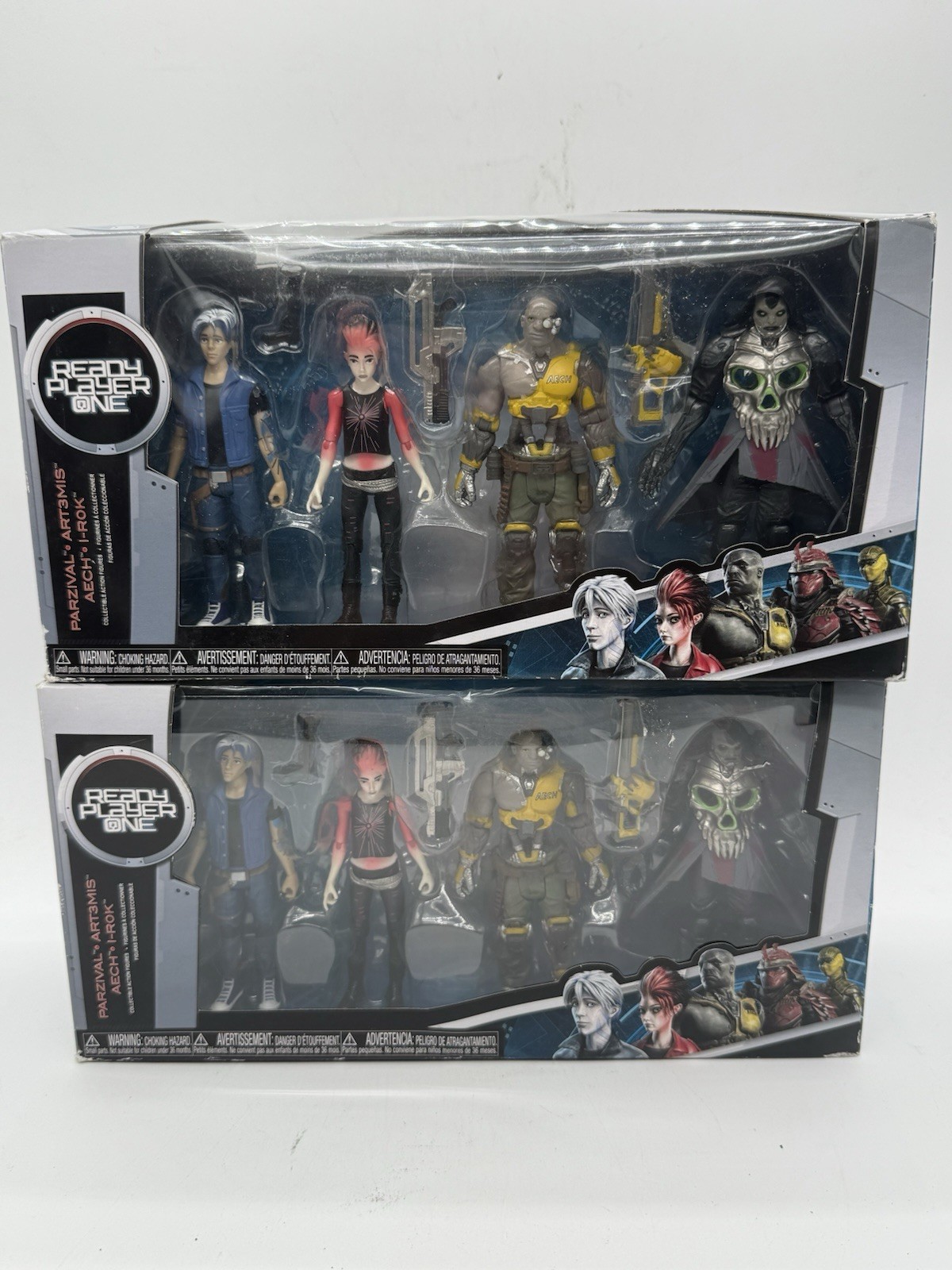 Lot of 2 Funko Ready Player One Action Figure Set Parzival Artemis Aech I-Rok