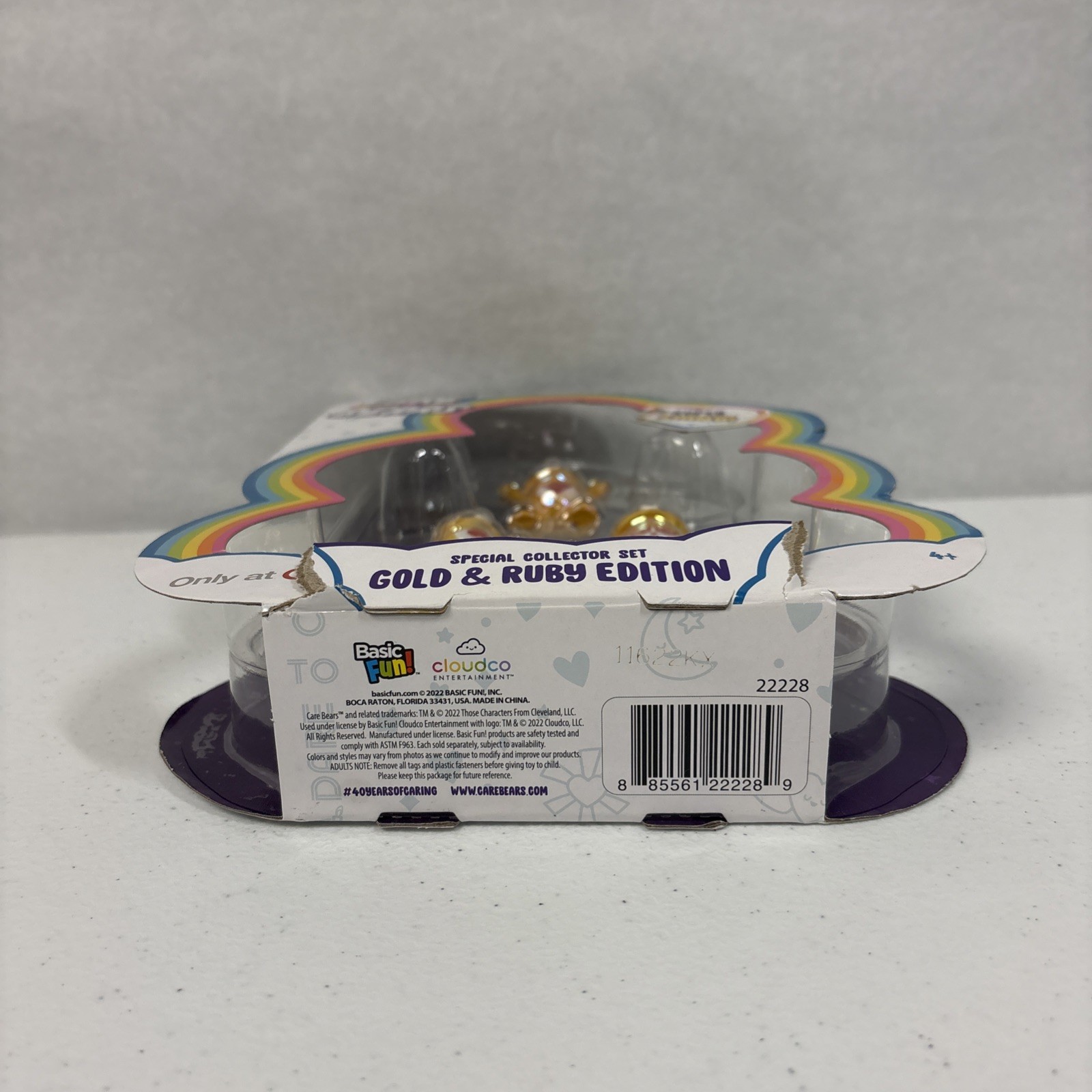 Care Bears Super Shiny Gold & Ruby Edition Collector 6-Pack New