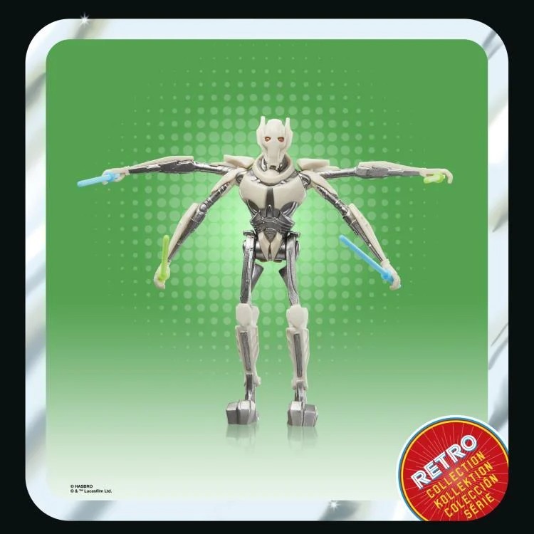 Star Wars Retro Collection ROTS General Grievous 3.75&Prime; Action Figure LOOSE NEW
