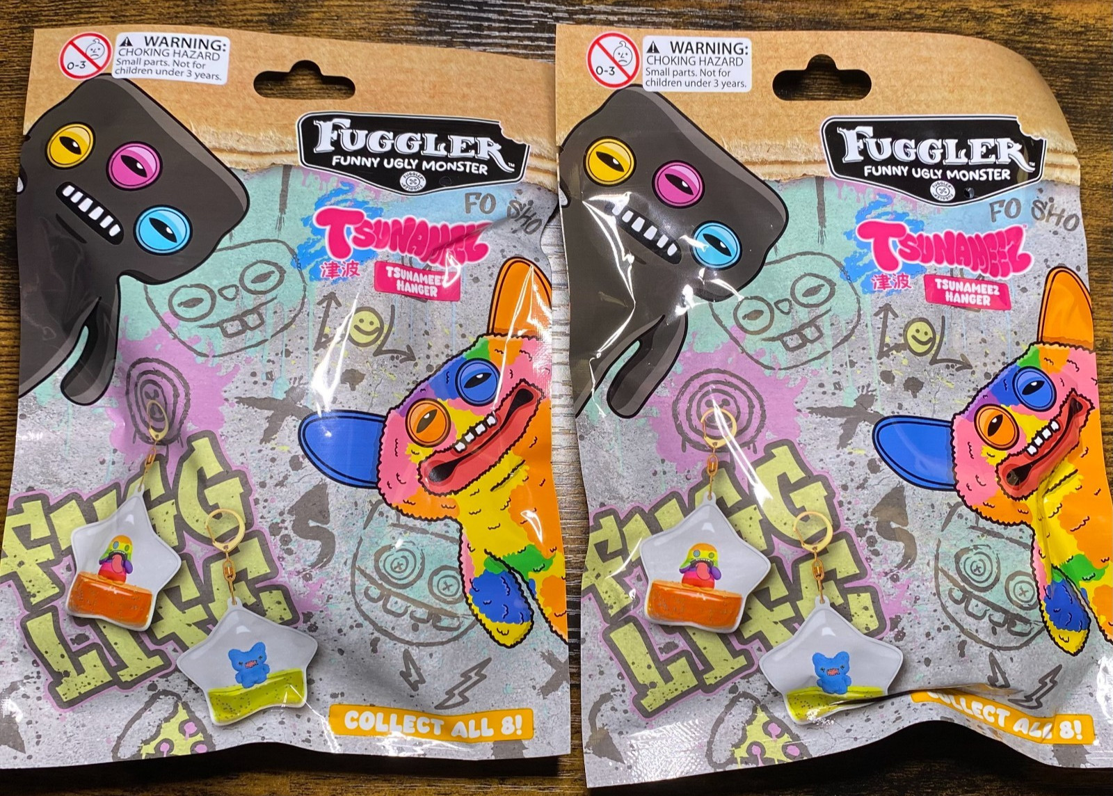 NWT! (LOT OF 2) FUGGLER Tsunameez Hangers Brand New in Package