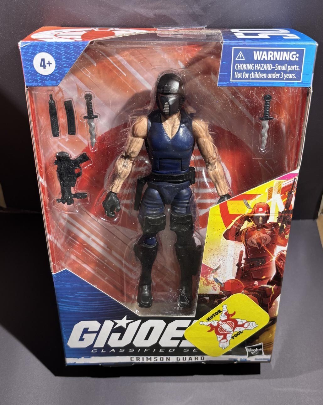Custom GI JOE classified COBRA MOTOR POOL « GREASE-VIPER » mechanic boxed