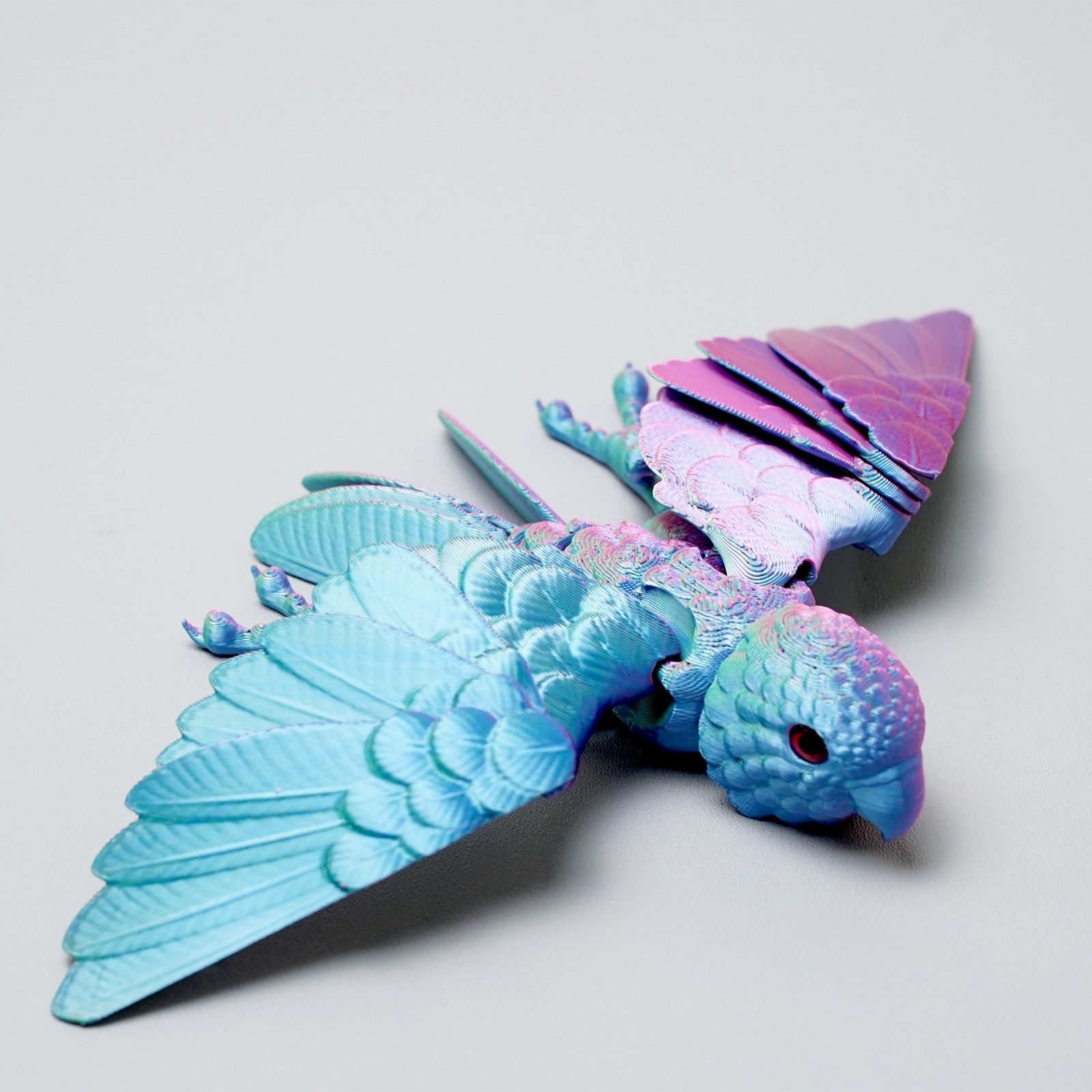 3D Printed Parrot Model,Articulated Animals figure,Fidget Toys Home Decor