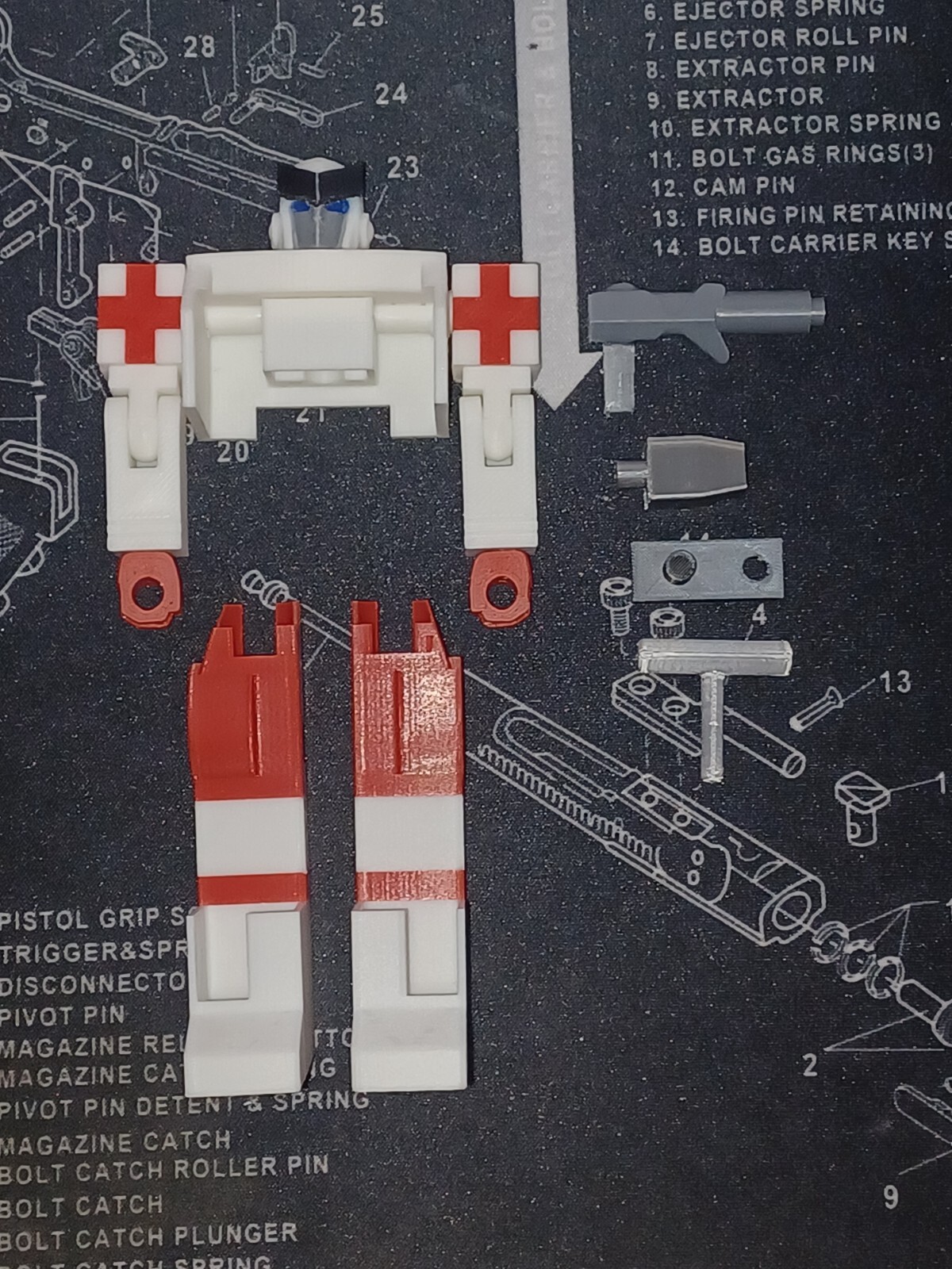 Transformers G1 Ratchet 3D Printed Upgrade Parts Only G1 Ratchet IS NOT INCLUDED