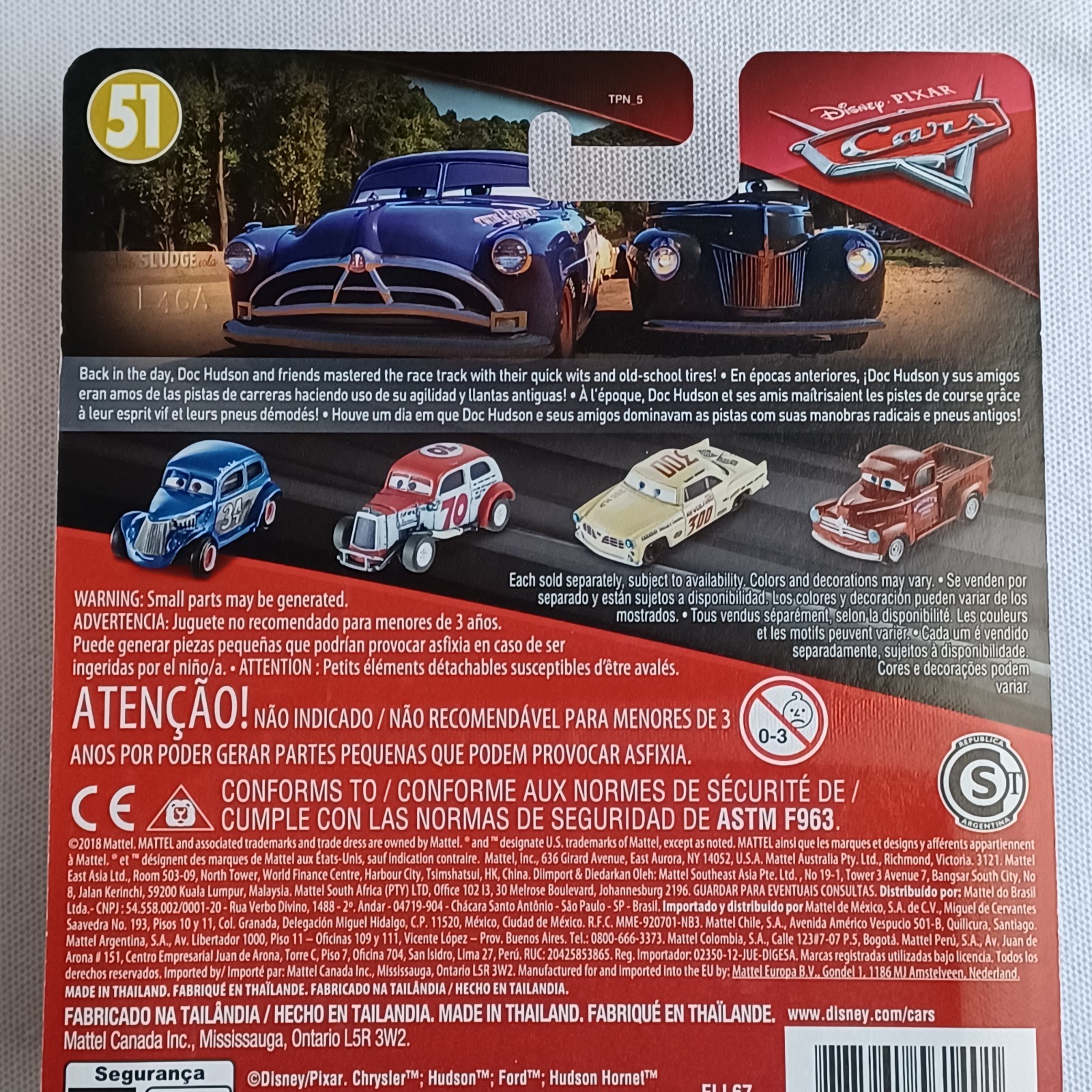2018 DISNEY PIXAR CARS *DOC&rsquo;S RACING DAYS* *JET ROBINSON* *VERY RARE* *SEALED*