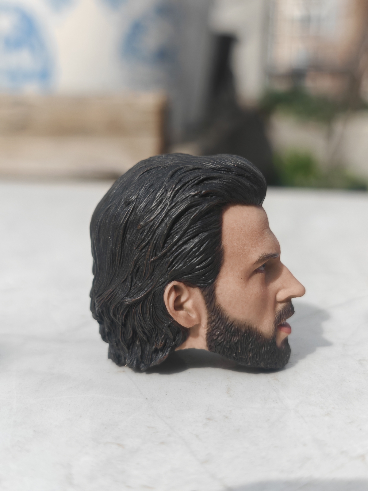 1/6 Beard Chris Evans Head Carved Model Toys Fit 12 » Figure