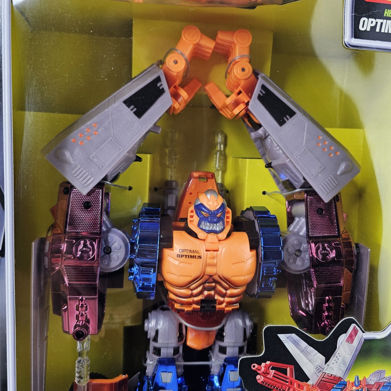 Hasbro 1997 Transformers Beast Wars Optimal Optimus Primal Transmetals Figure