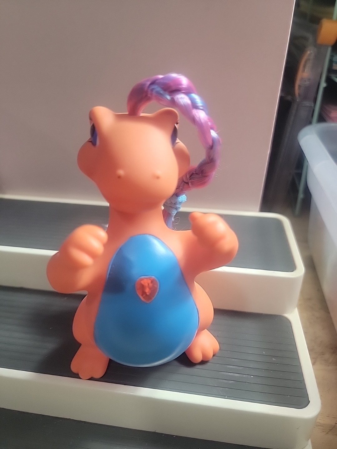 Vintage Darling DIni Dinosaur 1993 Orange With Jem