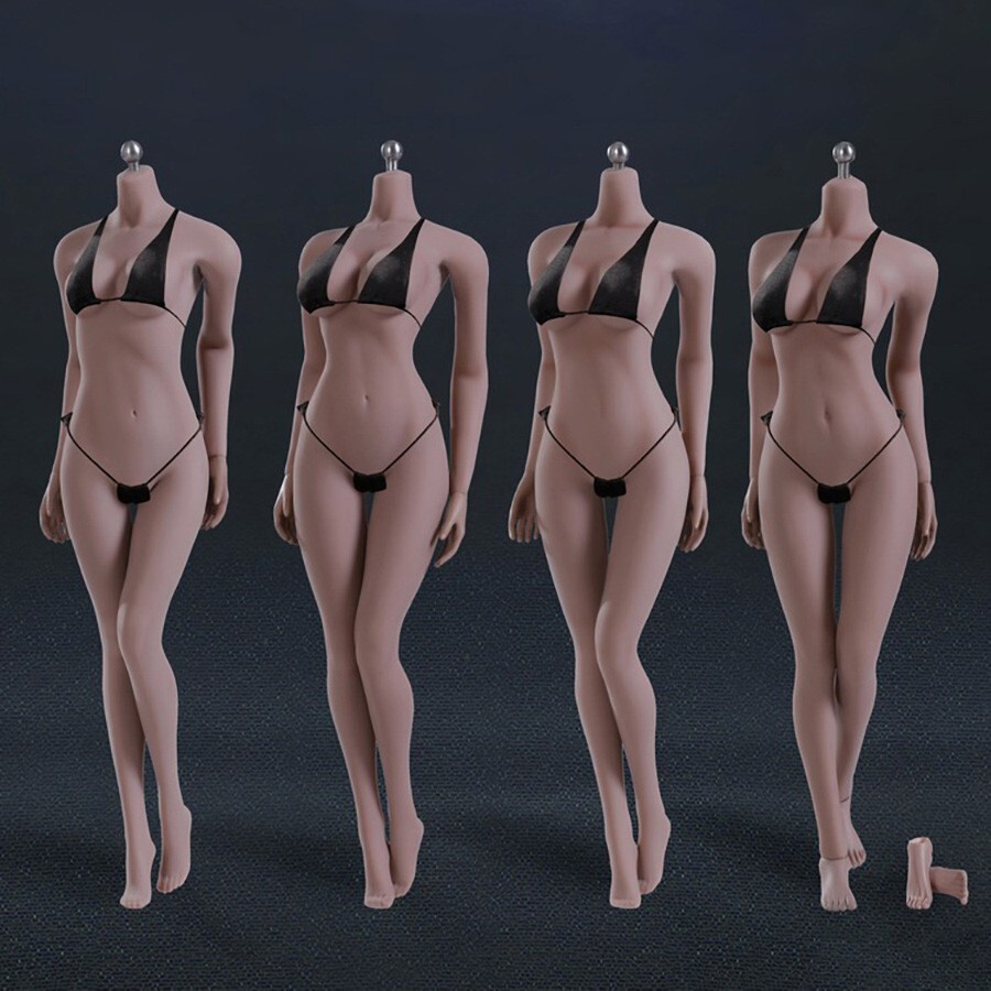 TBleague S06B 1/6 Woman Big Bust Suntan Flexible Seamless Action Figure Body Toy