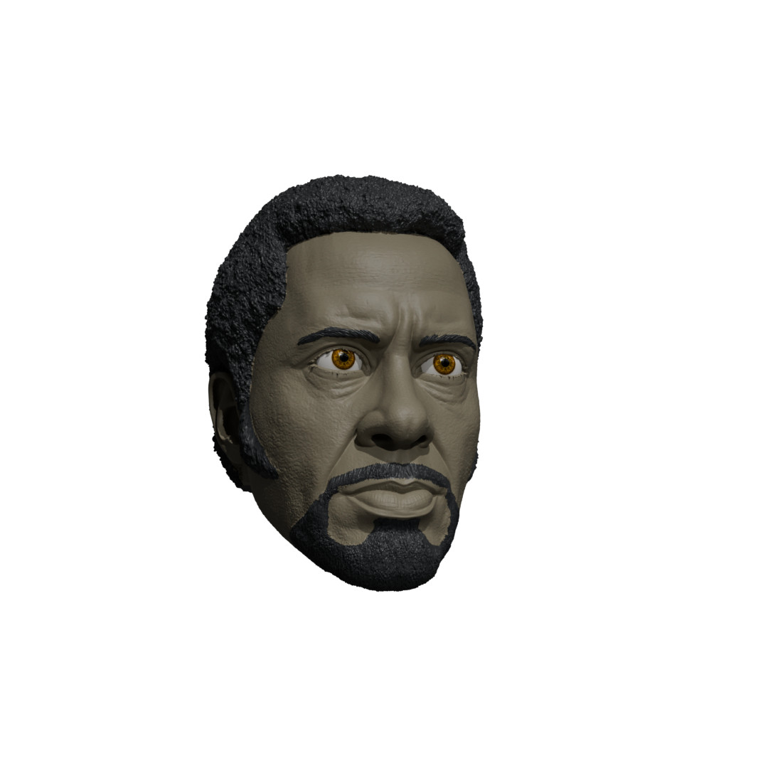 1/6 Scale Head [Unpainted]: Robert Downey Jr. (Tropic Thunder)