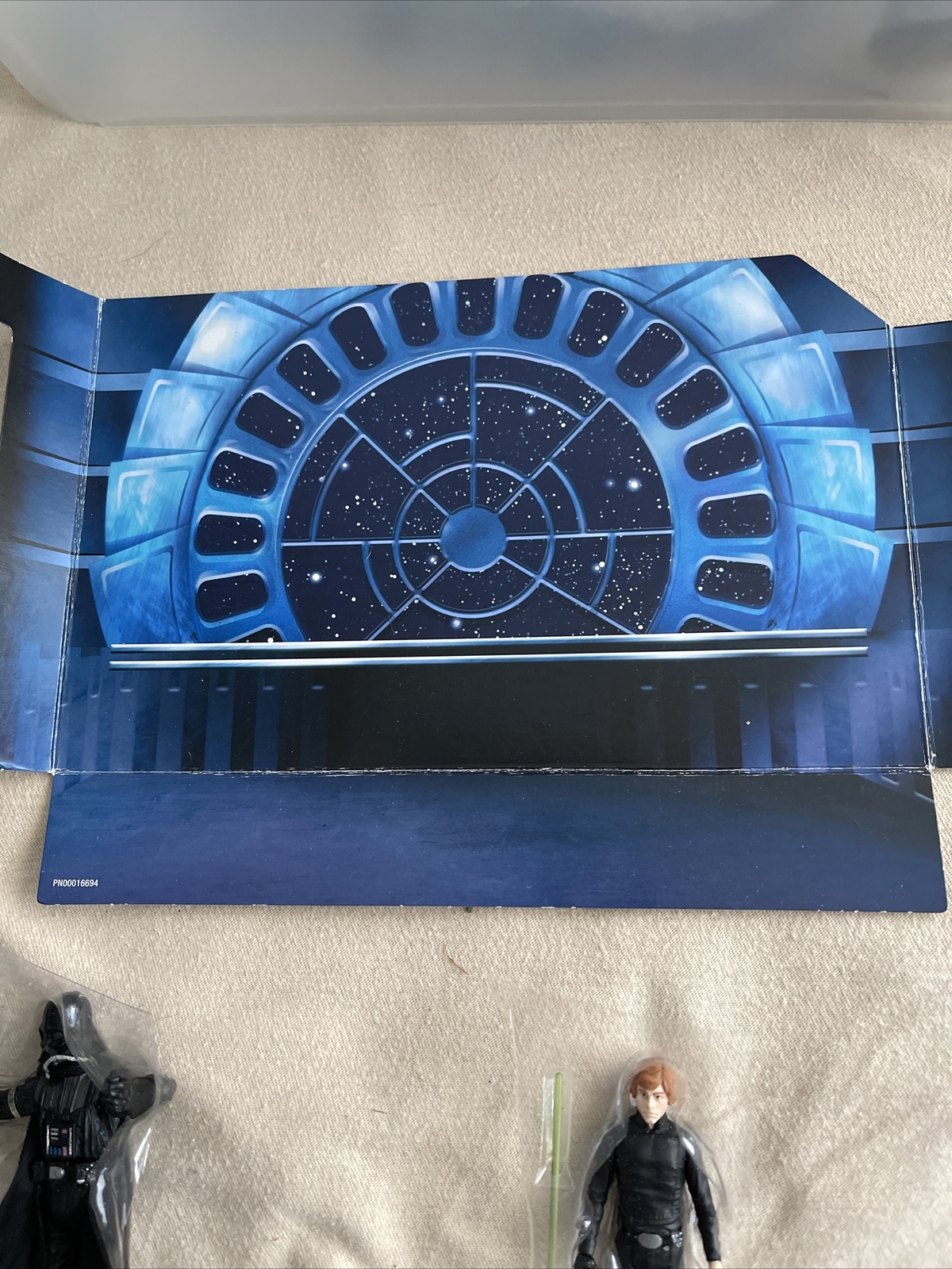 Star Wars Force Link Jedi Luke Skywalker TAC Throne Room Darth Vader Diorama