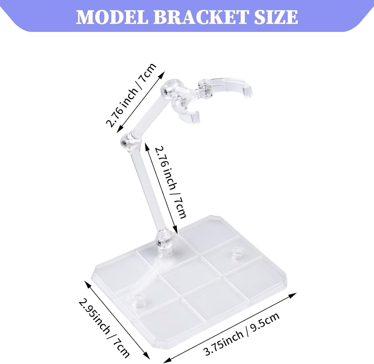 Creative Transparent Action Figure Base Holders – Perfect Gift for Collectors