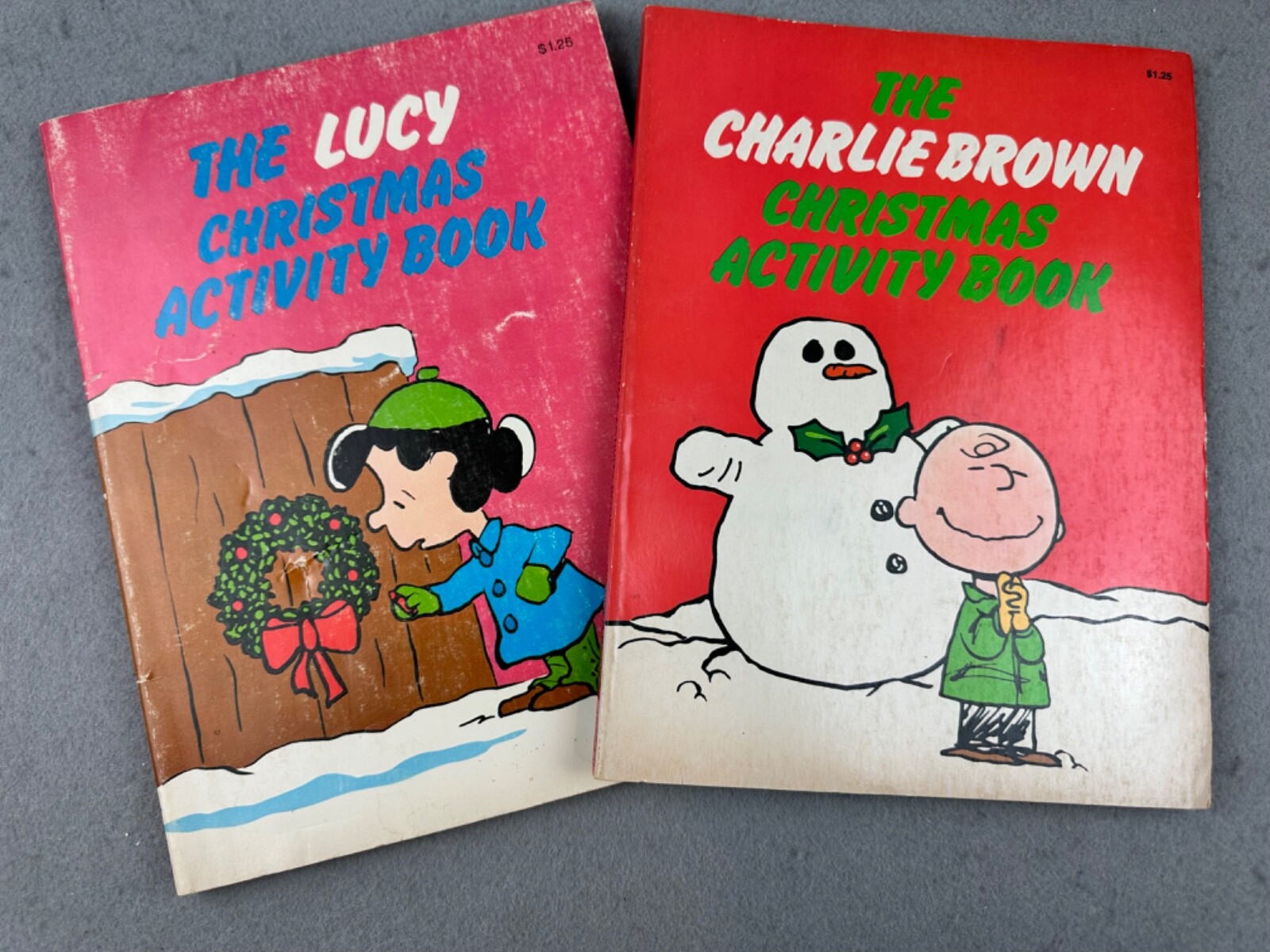 VTG Peanuts The Charlie Brown & The Lucy Christmas Activity Book 1979 Unused!