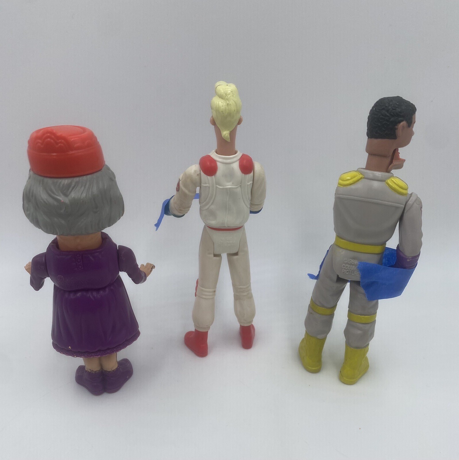Vtg The Real Ghostbusters Figures Granny Gross Winston Zeddmore Egon Spengler