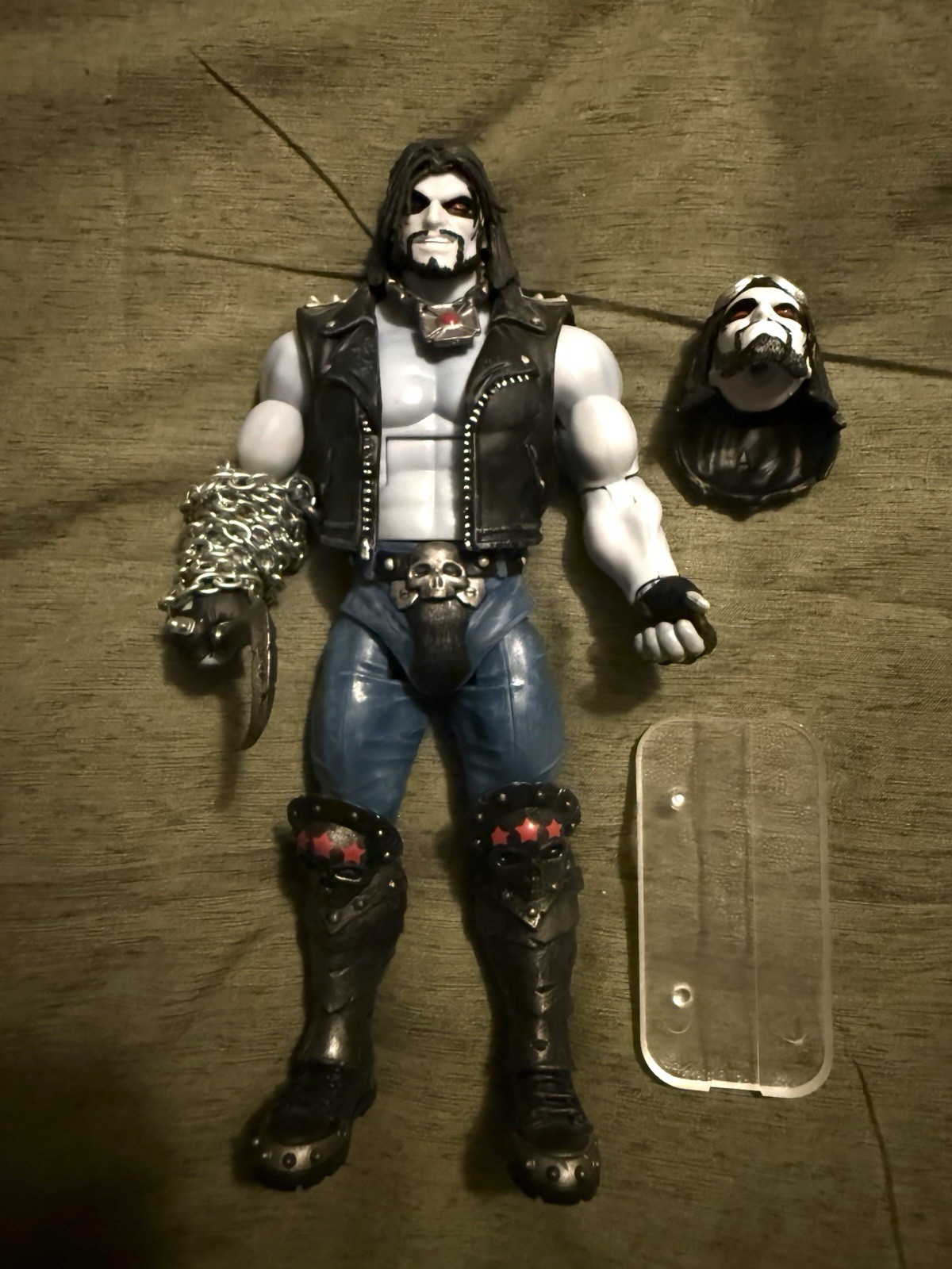 DC Multiverse Series Lobo Complete CNC Figure Collect Connect BAF Hook Stand Lot
