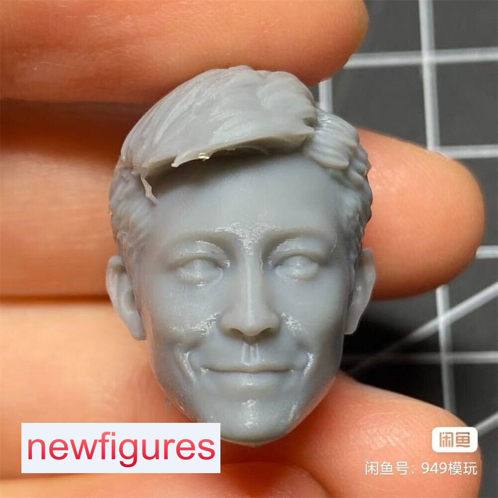 1/6 1/12 1/18 Edison Chen Smile Head Sculpt For 12&Prime; 6&Prime; 3.75&Prime; Male Figure Body