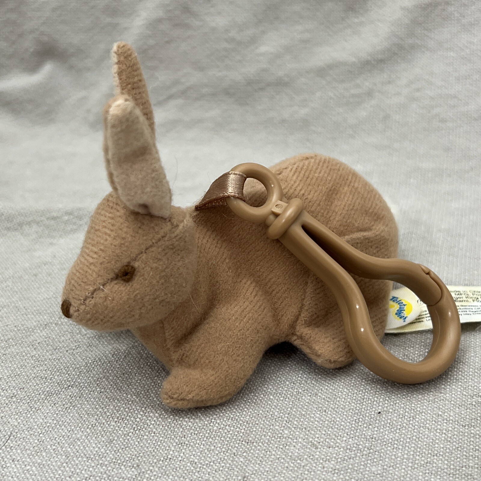 CHILD PLUSH BACKPACK BACK TO SCHOOL TELETUBBIES BUNNY RABBIT BAG CLIP PUPPET T1