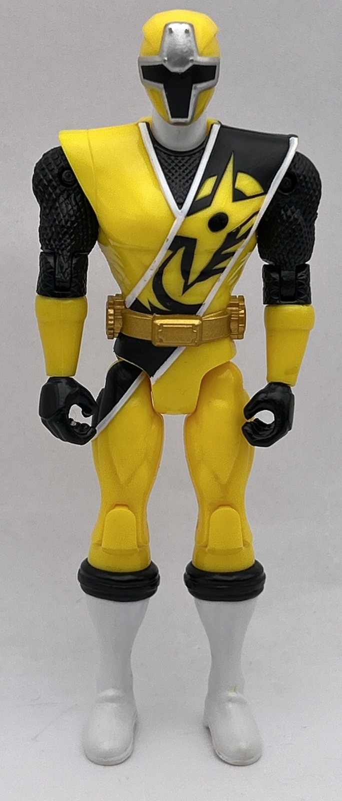 Power Rangers Ninja Steel Yellow Ranger 5” Action Hero Figure 2016 Samurai