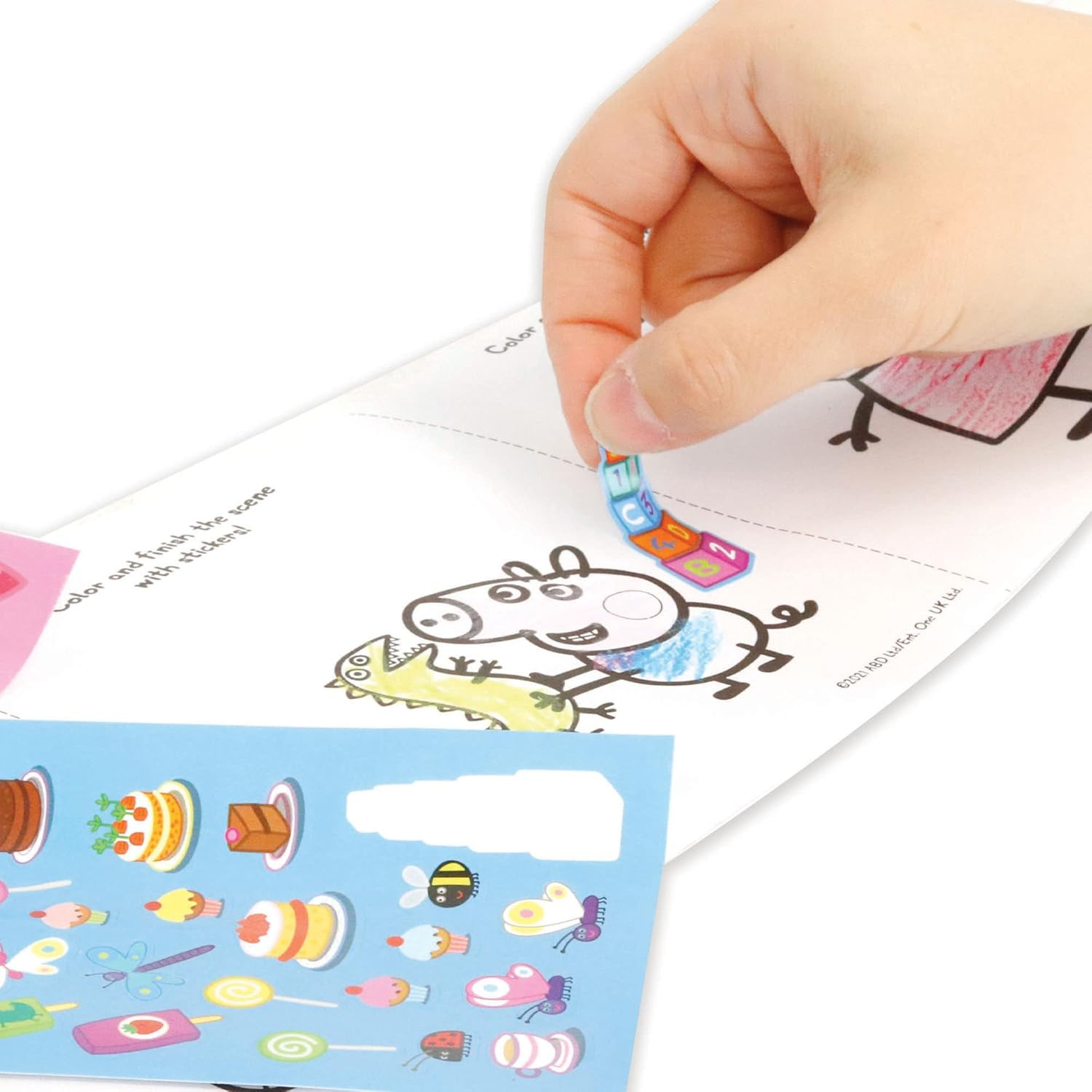 : Color & Sticker Activity – Zipper Case Holds 10&prime; Coloring Paper, 2 Sticker She