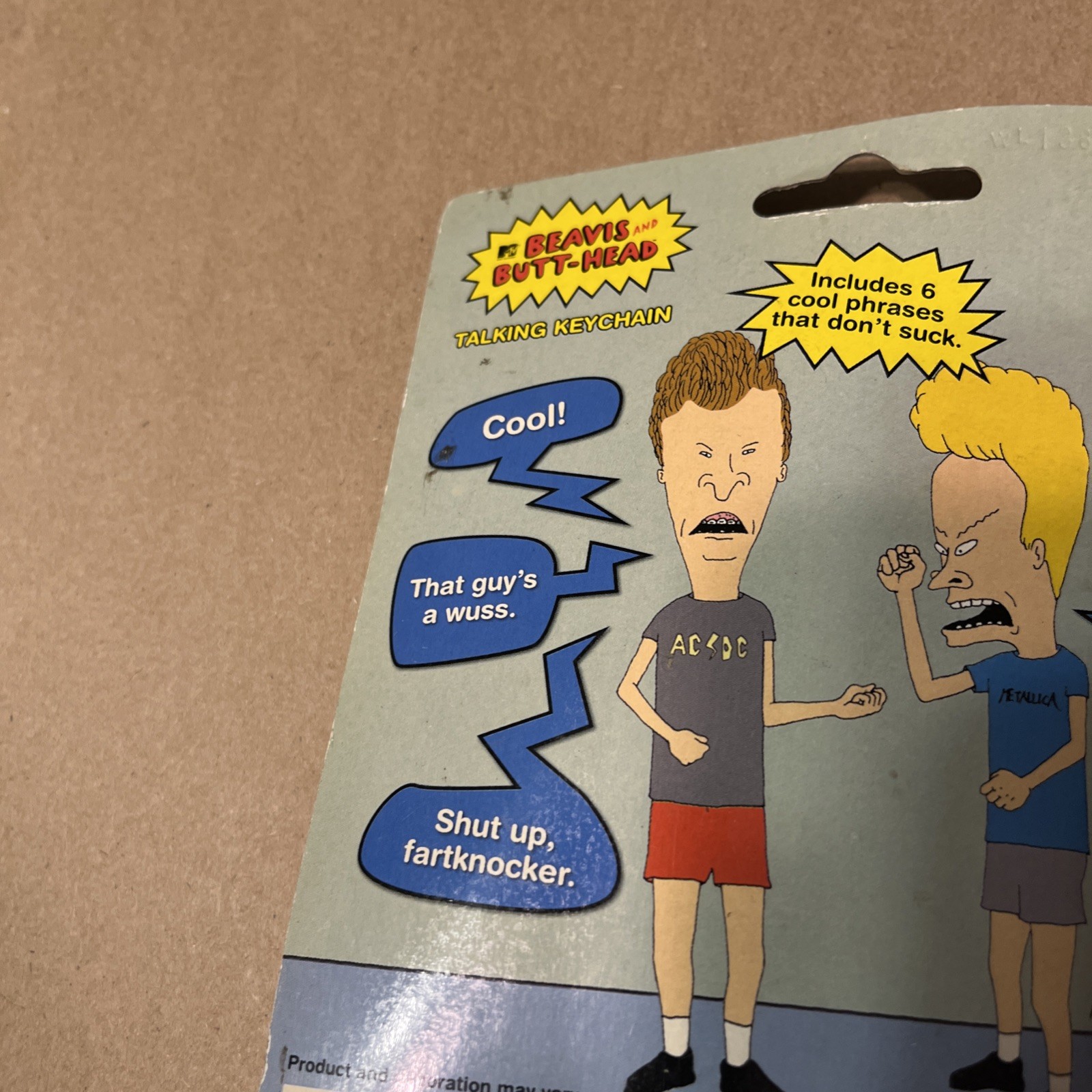 MTV&rsquo;s Beavis & Butt-Head Talking Keychain Includes 6 Cool Phrases Needs Battery