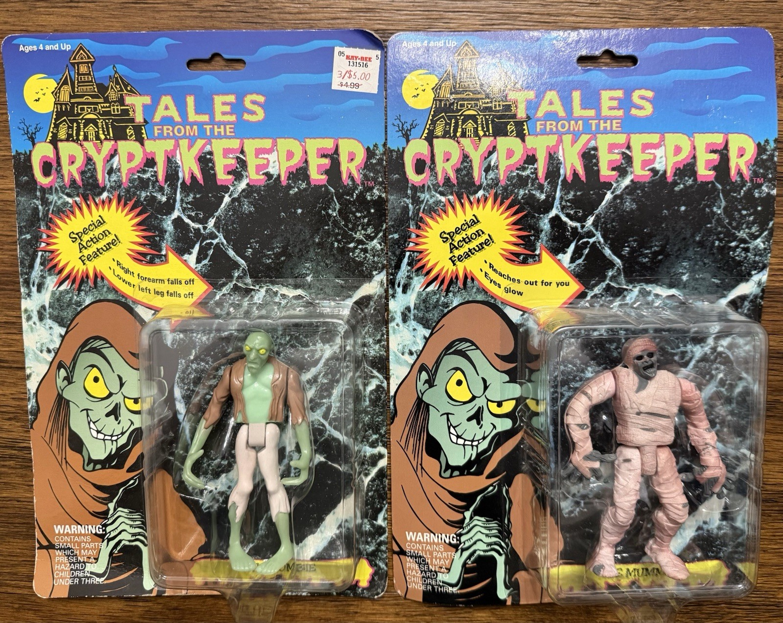 Tales From The Crypt 6 Figures Cryptkeeper Mummy Zombie Frankenstein Ace MOC