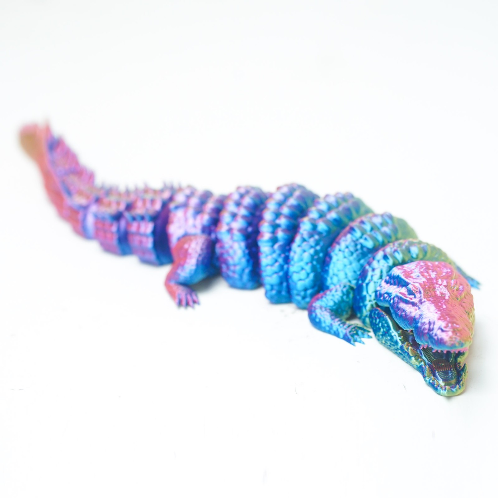 3D Printed Crocodile Model,Articulated Animals Figure,Fidget Toys Home Decor