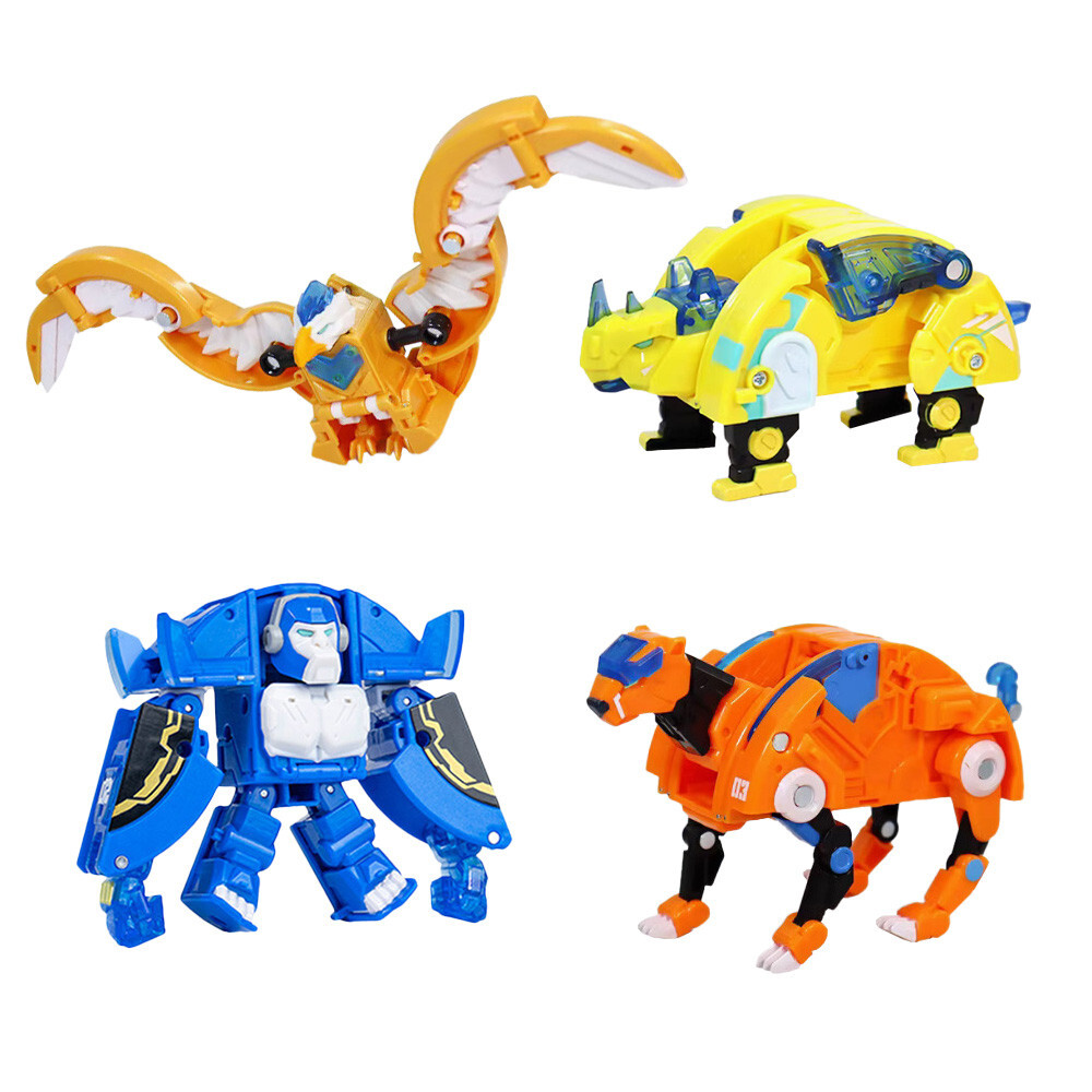 Fighter Plane Transform Toy 4in1 Animal Combiner Armour Ranger Robot Kids Toys
