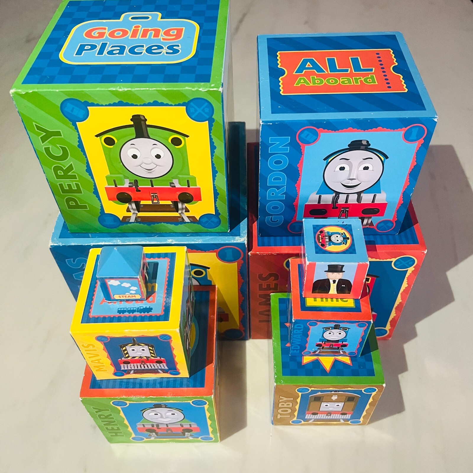 Thomas The Tank Engine – Nesting Stacking Blocks – Thomas & Friends – Rare 5&Prime;