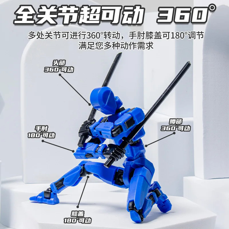 3D Printed Dummy 13 Shapeshift Robot Multi-Jointed Movable Action Figure Toy