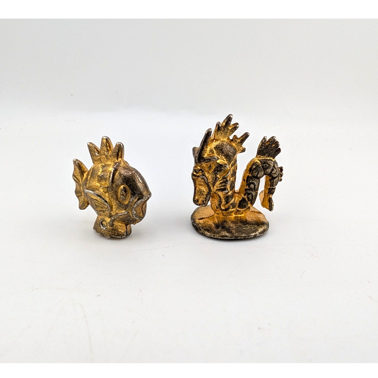 Magikarp Gyarados Set Gold Metal Collection Pokemon Figure DieCast Vintage CGTSJ