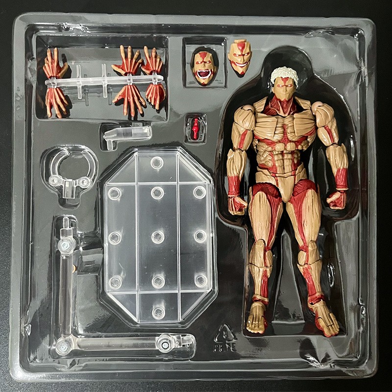 Anime Attack on Titan Armored Titan & Eren Yeager & Annie Leonhart Action Figure