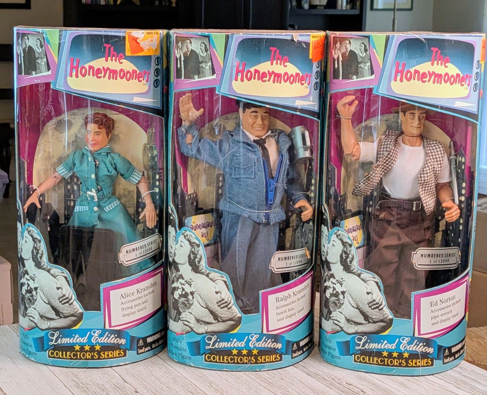 The Honeymooners Ralph & Alice Kramden Ed Norton Figure&rsquo;s 8&Prime; Collector&rsquo;s Edition