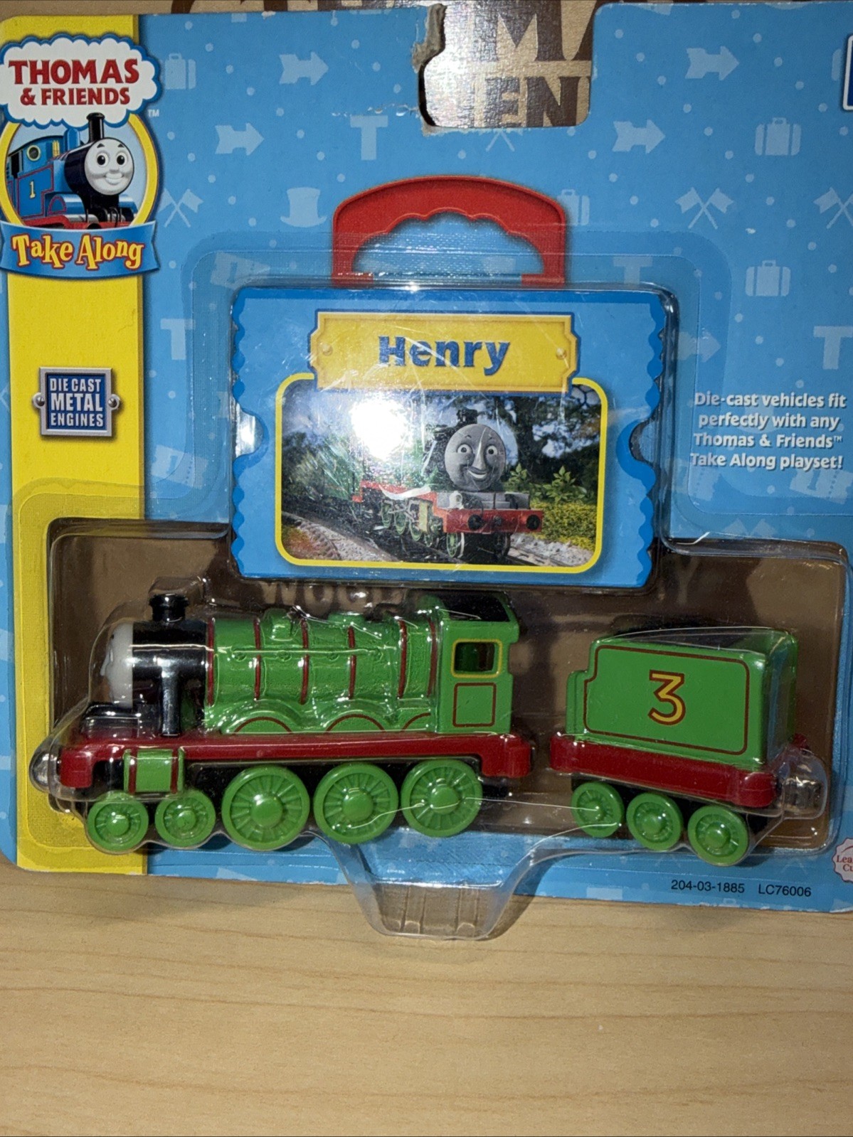 HENRY ! THOMAS FRIENDS TRAIN TAKE Along n play Diecast 2002 NEW ! #3 GREEN