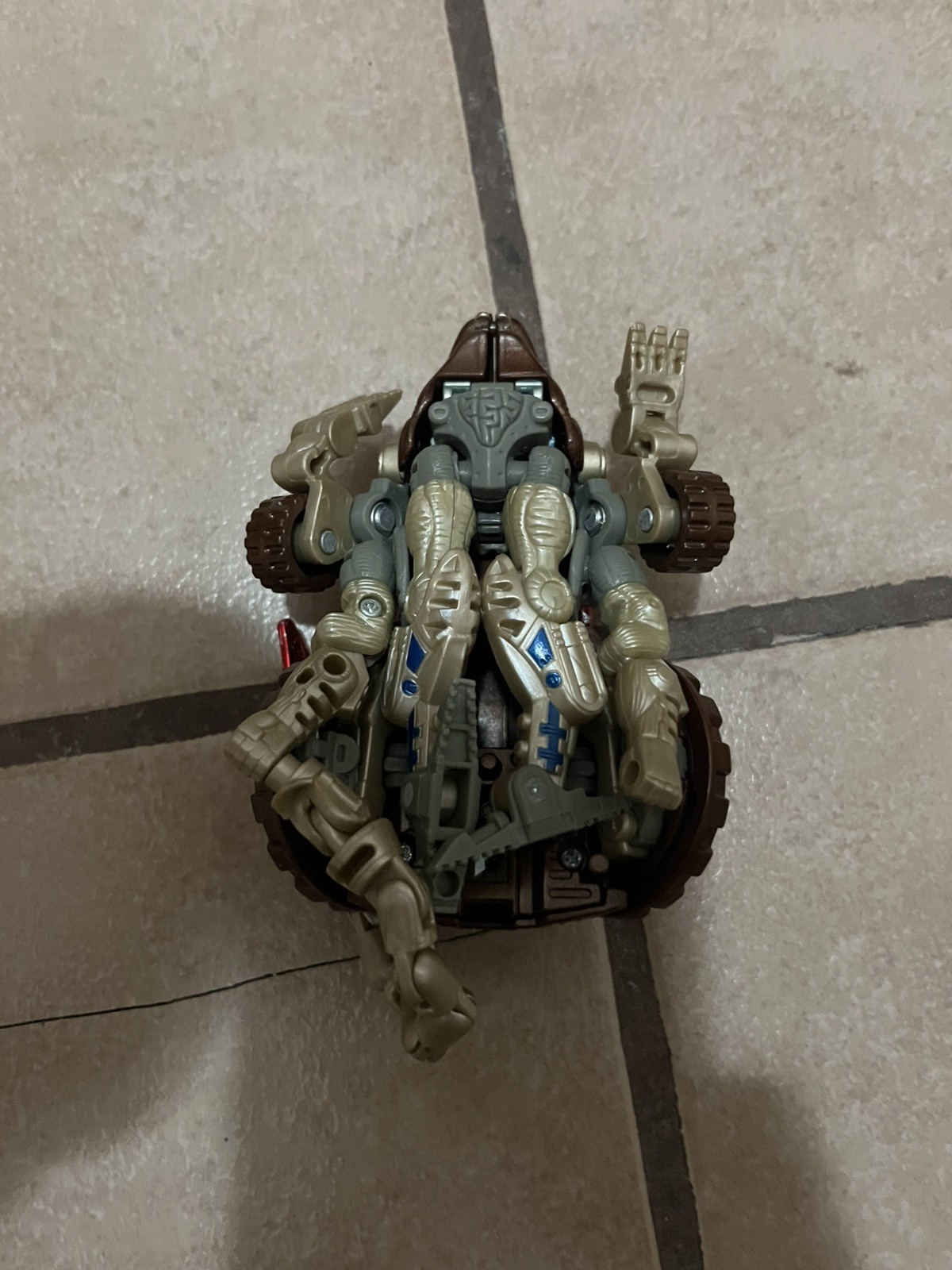 VTG 1997 Transformers Beast Wars- Rattrap Transmetals Figure Loose Metallic Red