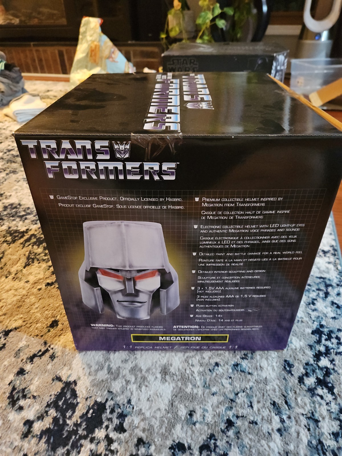 Modern Icons Transformers Gamestop Exclusive 1:1 Replica Megatron Helmet SEALED