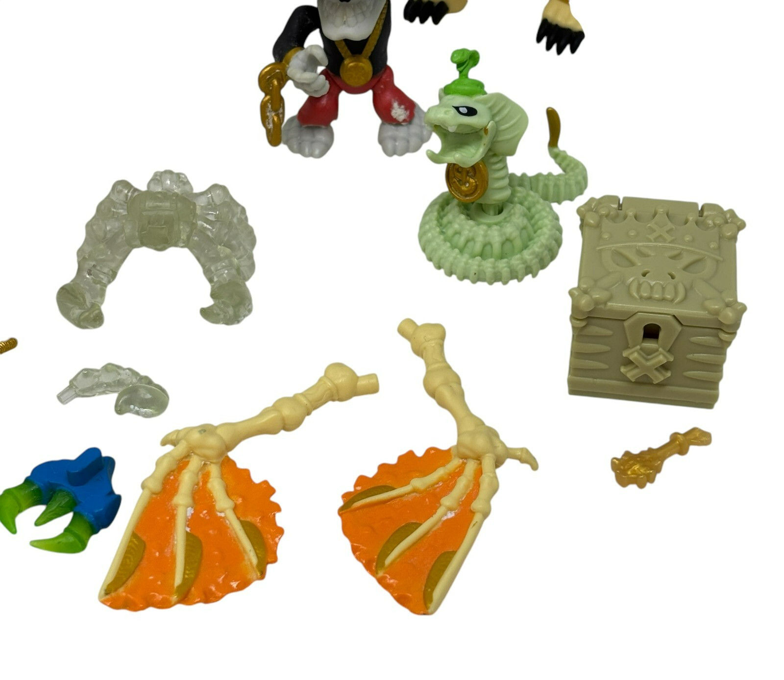 TREASURE X Large Lot Mystical Beasts Figures Weapons Snake Aliens