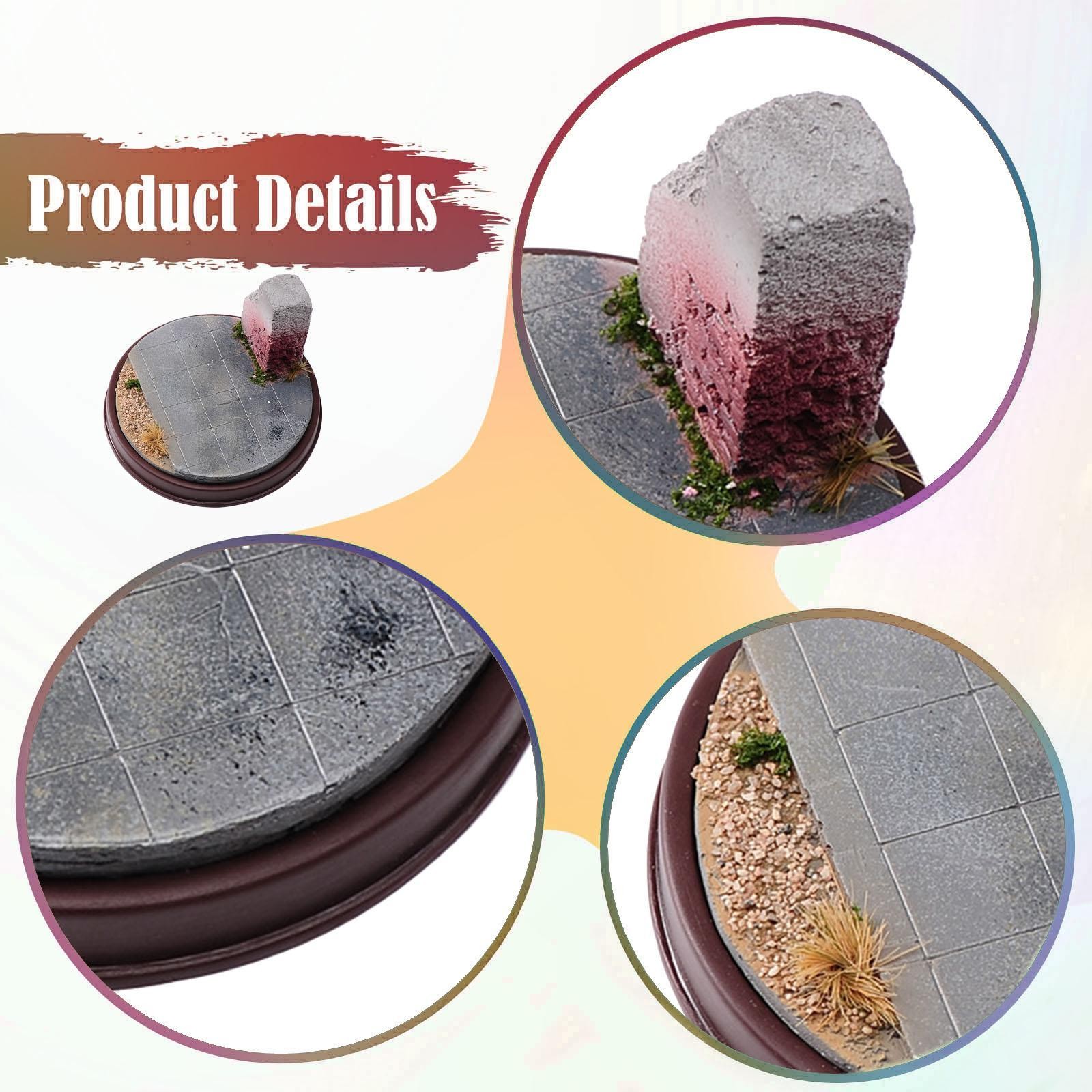 1/64 Miniature Scene Model Simulation Photo Props Micro Landscape Platform