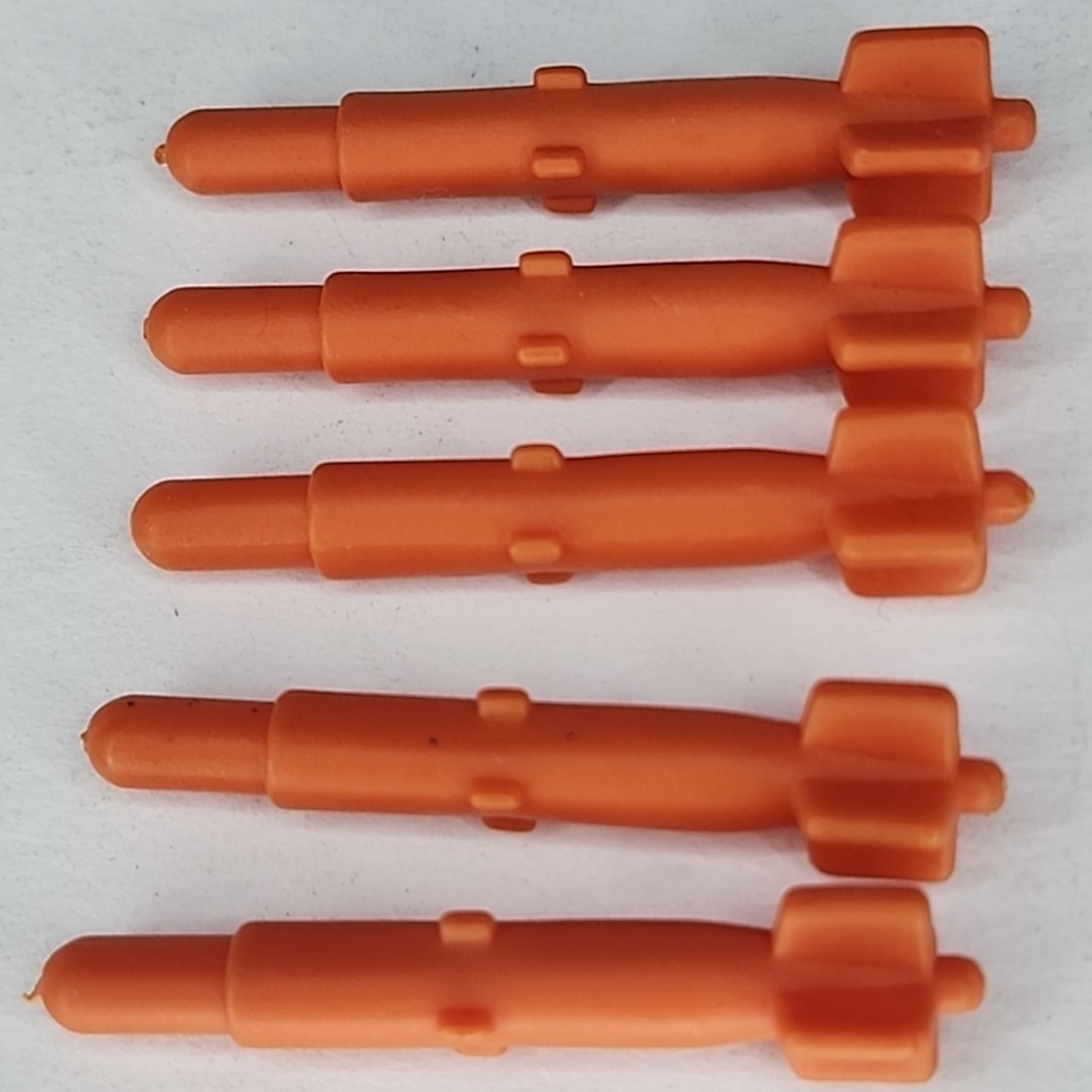 1987 Vtg GI Joe S.L.A.M. SLAM 5x Orange Missile Rocket Vehicle Part Hasbro